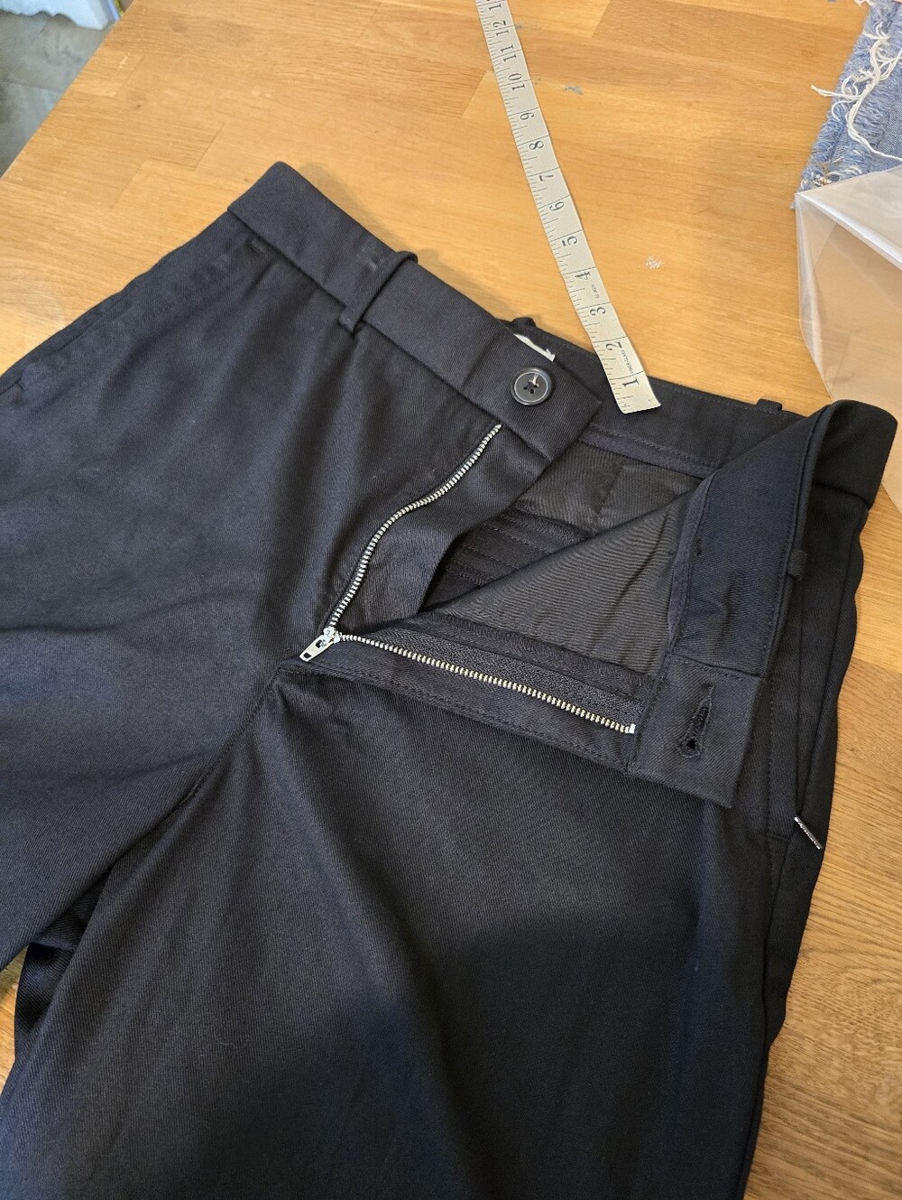 SPANX Supersmooth® Stretch Twill Slim Straight Pant Classic Black L 21280R - Picture 11 of 15